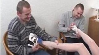 Polish skinny hot redhair prostitute two guys hardcore sex hotel room Warsaw porn video